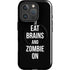 Eat Brains and Zombie On Black iPhone 16 Pro Magsafe Impact Case